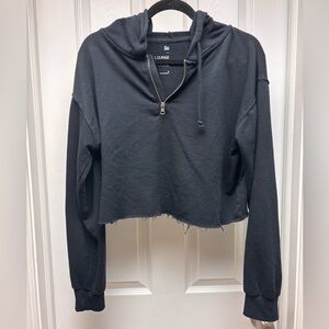 SO Lounge Life Black Cropped Hoodie – Size M